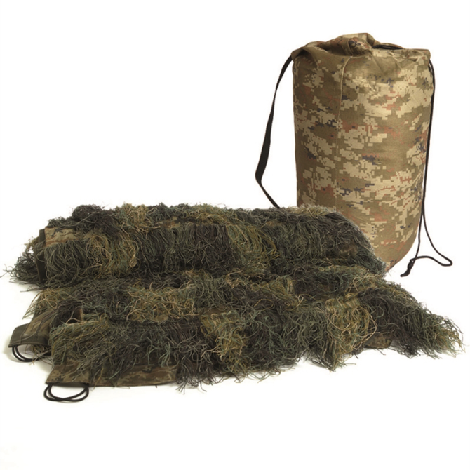 Płachta maskująca Mil-Tec Ghillie Cover 100x140 - Woodland (11962520)