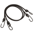 Troki Elastyczne Mil-Tec Elastic Shock Cords With Hooks - 2pcs - Czarne (15947002)