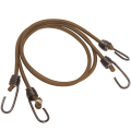 Troki Elastyczne Mil-Tec Elastic Shock Cords With Hooks - 2pcs - Coyote (15947005)