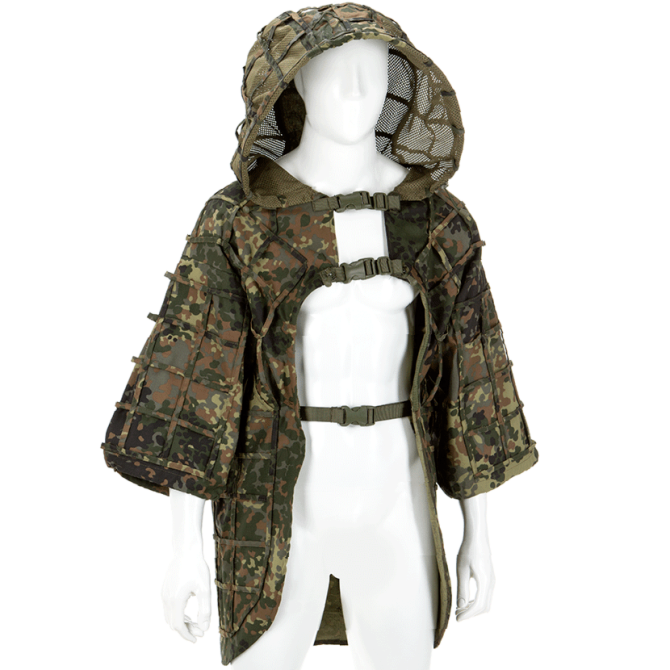 Peleryna maskująca Invader Gear Ghillie Base Plain Cape - Flecktarn