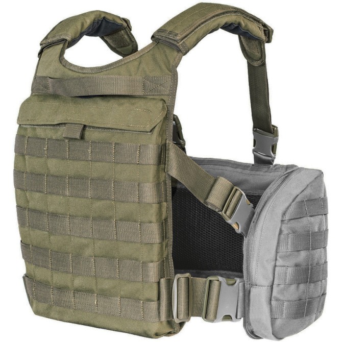 Moduł Tasmanian Tiger Trooper Back Plate Chest Rig Extension - Oliwkowy (7789.331)