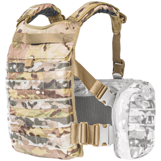 Moduł Tasmanian Tiger Trooper Back Plate Chest Rig Extension - Multicam (7873.394)