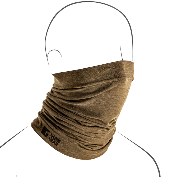 Szalokominiarka Claw Gear Merino Seamless Neck Gaiter Long - Stonegrey Olive