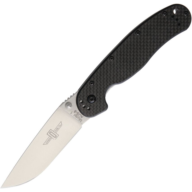 Nóż Ontario RAT-1 Carbon Fiber AUS8 Folder Plain - 8886CF