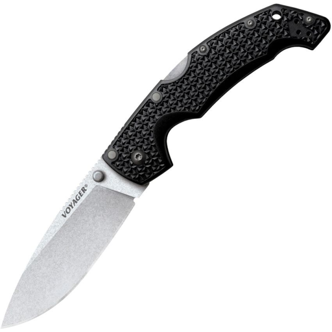 Nóż Składany Cold Steel Voyager Large Drop Point Plain Edge (29AB)