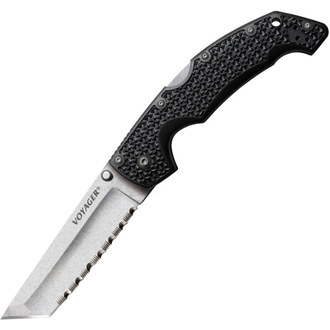 Nóż Składany Cold Steel Voyager Large Tanto Plain Edge (29AT)