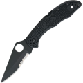 Nóż Spyderco Delica 4 FRN Combo Edge - Black (C11PSBBK)