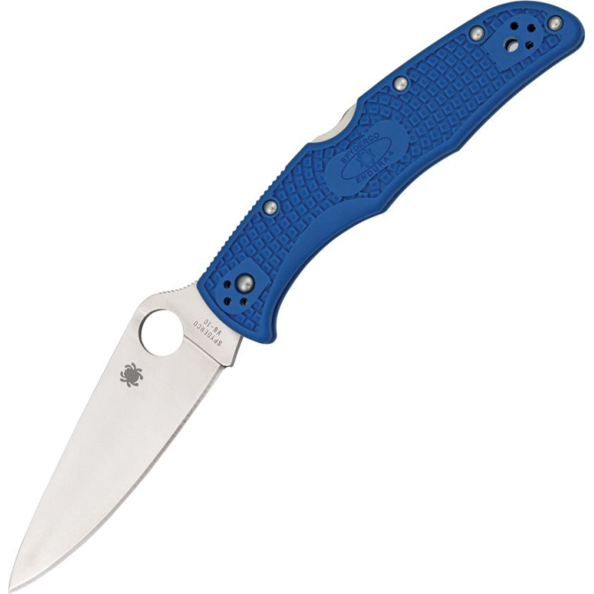 Nóż Spyderco Endura 4 FRN Full Flat - Blue (C10FPBL)