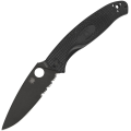 Nóż Spyderco Resilience FRN Black Combo Edge - Czarny (C142PSBBK)