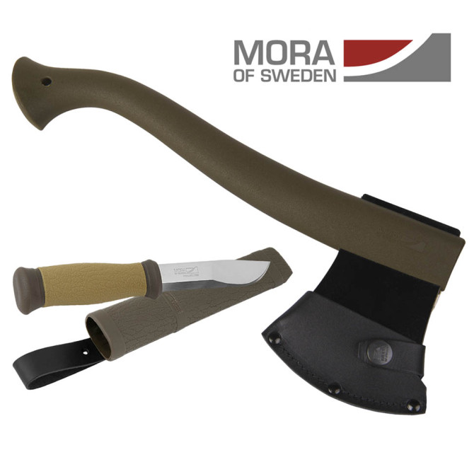 Toporek i Noż Mora of Sweden Morakniv Outdoor Combi 2001 Zestaw - Olive