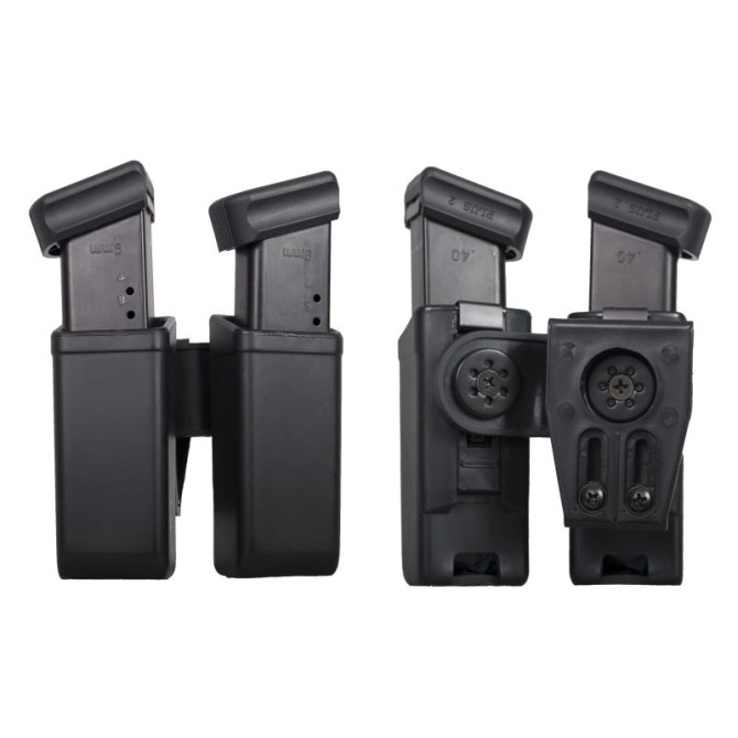 Ładownica ESP Double Pistol Mag Holder - Czarna (MH-MH-34-01)