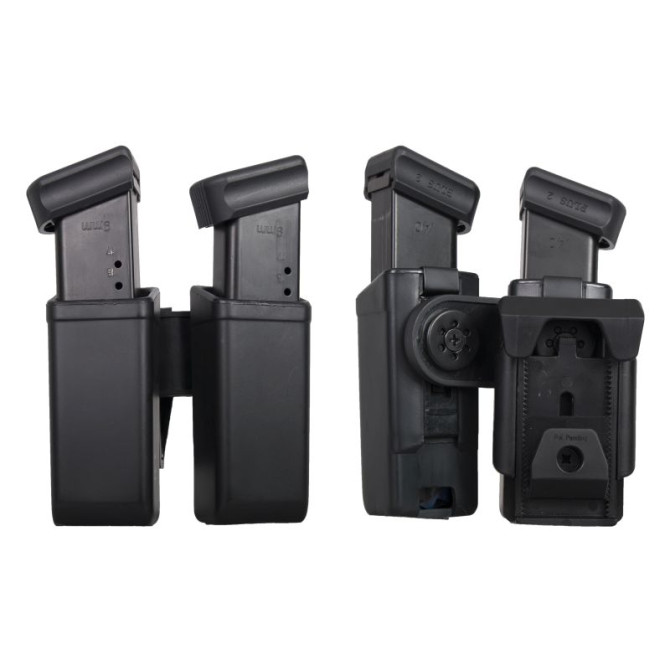 Ładownica ESP Double Pistol Mag Holder - Czarna (MH-MH-04-01)