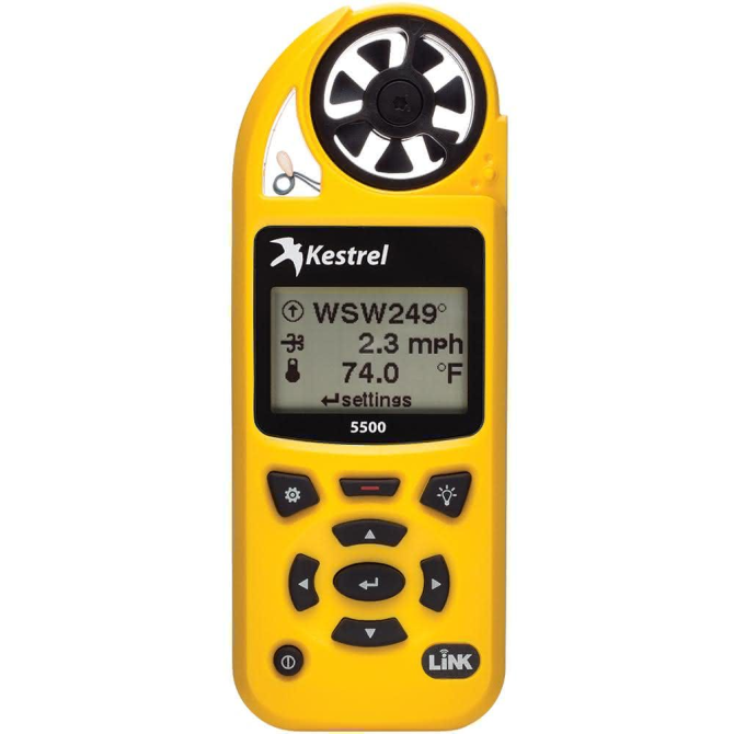 Stacja Pogodowa Kestrel 5500 Bluetooth LINK + Vane Mount  - Yellow