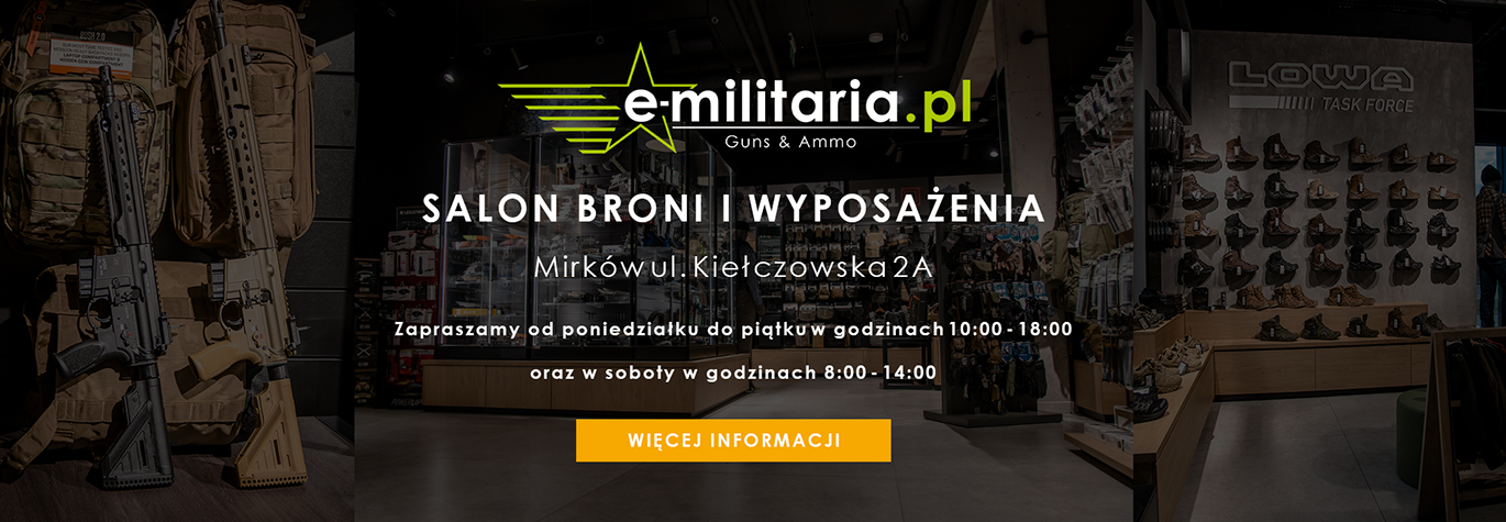 Nowy salon broni i wyposażenia - baner